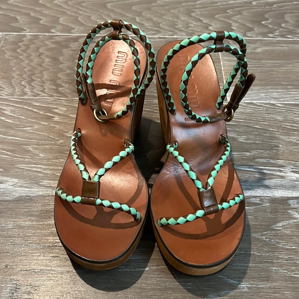 Miu Miu wedge shoe